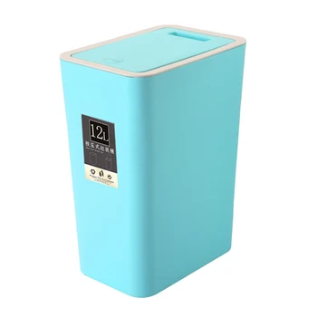 12L Bathroom Trash Can Toilet Kitchen Waste Bin Dustbin Garbage Bin Press Lid-Blue
12L Bathroom Trash Can Toilet Kitchen Waste Bin Dustbin Garbage Bin Press Lid-Blue