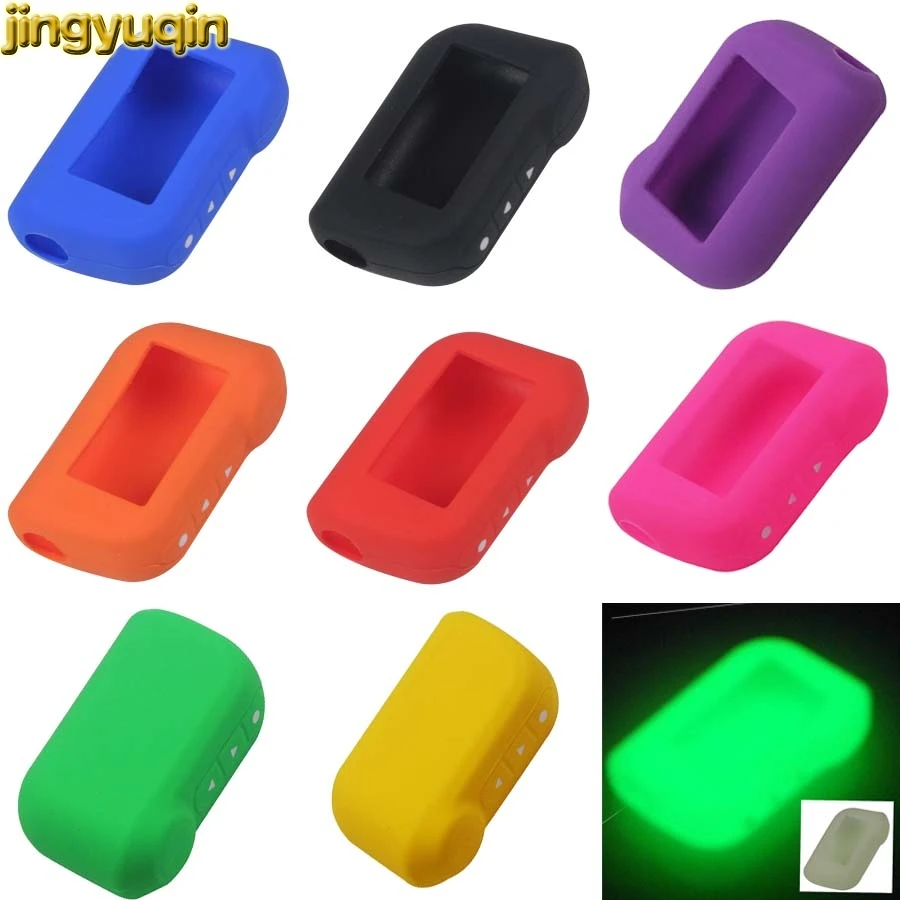 Jingyuqin 50 шт. силиконовый чехол для брелка с ключом русской версии Starline A63 A93