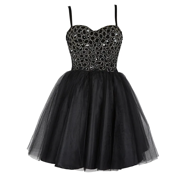 Halloween christmas 2023 black beading Spaghetti Strap empire ball gown mini dress evening party dress
Halloween christmas 2023 black beading Spaghetti Strap empire ball gown mini dress evening party dress