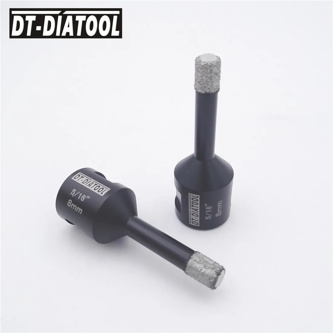 DT-DIATOOL 2 шт. 5/8-11 диаметр резьбы 5/16 "Вакуумные Паяные Алмазные коронки для сухого бурения фарфоровая плитка гранит мрамор камень отверстие пилы
DT-DIATOOL 2 шт. 5/8-11 диаметр резьбы 5/16 "Вакуумные Паяные Алмазные коронки для сухого бурения фарфоровая плитка гранит мрамор камень отверстие пилы