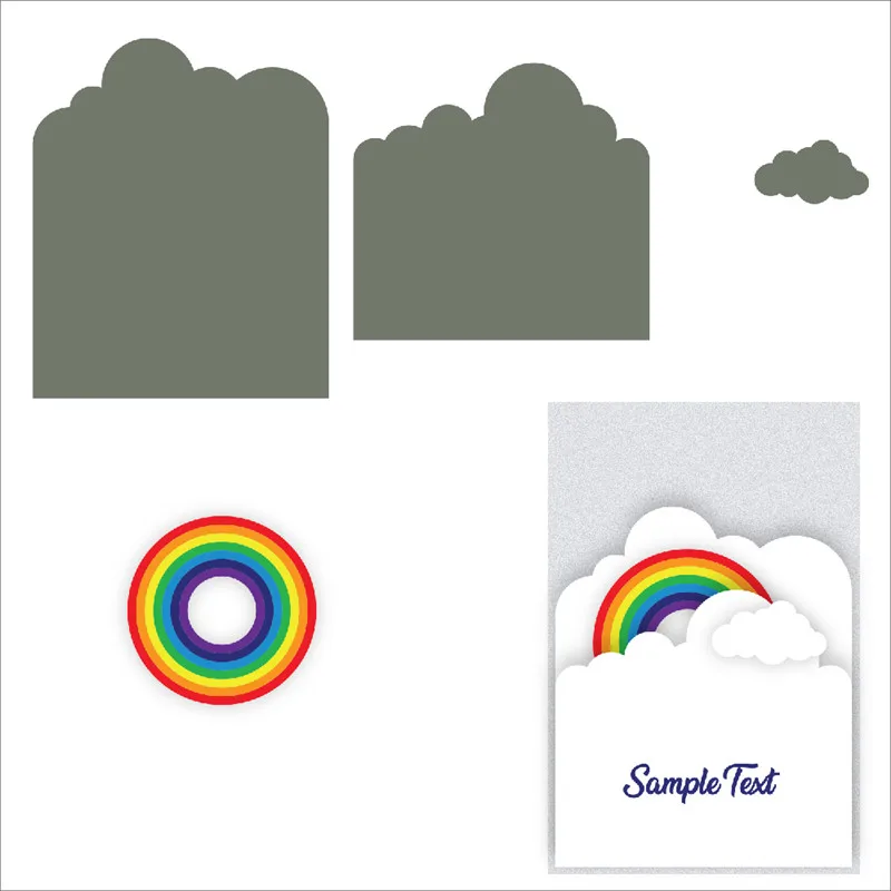 YaMinSanNiO Rainbow Cloud Metal Cutting Dies for Card Making Scrapbooking Dies Embossing Cuts Stencil Craft New Home Decoration
YaMinSanNiO Rainbow Cloud Metal Cutting Dies for Card Making Scrapbooking Dies Embossing Cuts Stencil Craft New Home Decoration