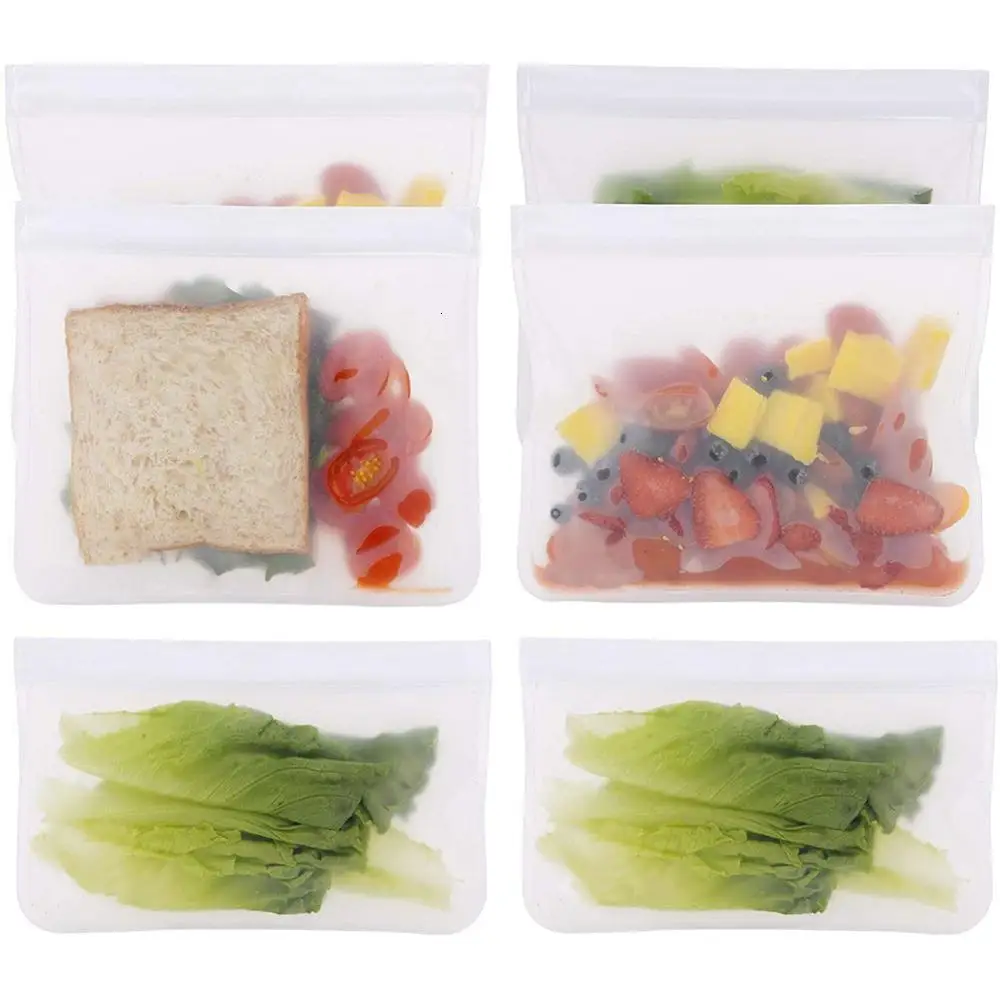 3pcs Food Grade Silicone Fresh Seal Storage Bag Reusable Fruit Meat Leakproof Containers Snack Saver Bag Sandwich Storage Bag
3pcs Food Grade Silicone Fresh Seal Storage Bag Reusable Fruit Meat Leakproof Containers Snack Saver Bag Sandwich Storage Bag