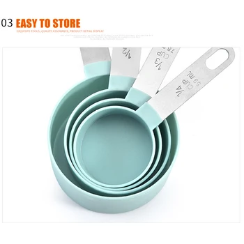 Cooking Tools 4Pcs Stainless Steel PP Measuring Cups Spoons Kitchen Baking Set Kitchen Supplies DC156
Cooking Tools 4Pcs Stainless Steel PP Measuring Cups Spoons Kitchen Baking Set Kitchen Supplies DC156