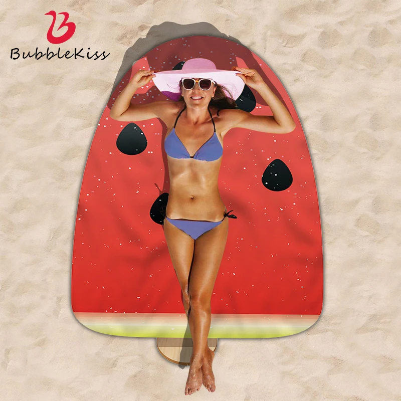 Bubble Kiss Sand Free Quick Dry Beach Towel Round Picnic Mat Watermelon Pattern Fruit Towel Microfiber Tapestry Bath Blanket New 
Bubble Kiss Sand Free Quick Dry Beach Towel Round Picnic Mat Watermelon Pattern Fruit Towel Microfiber Tapestry Bath Blanket New