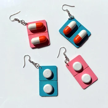 Fashion Cute Creative Wooden Capsule Drop Earrings Funny Lovely Pills Medicine Dangle Earrings Unique Jewelry Gift For Girl
Fashion Cute Creative Wooden Capsule Drop Earrings Funny Lovely Pills Medicine Dangle Earrings Unique Jewelry Gift For Girl