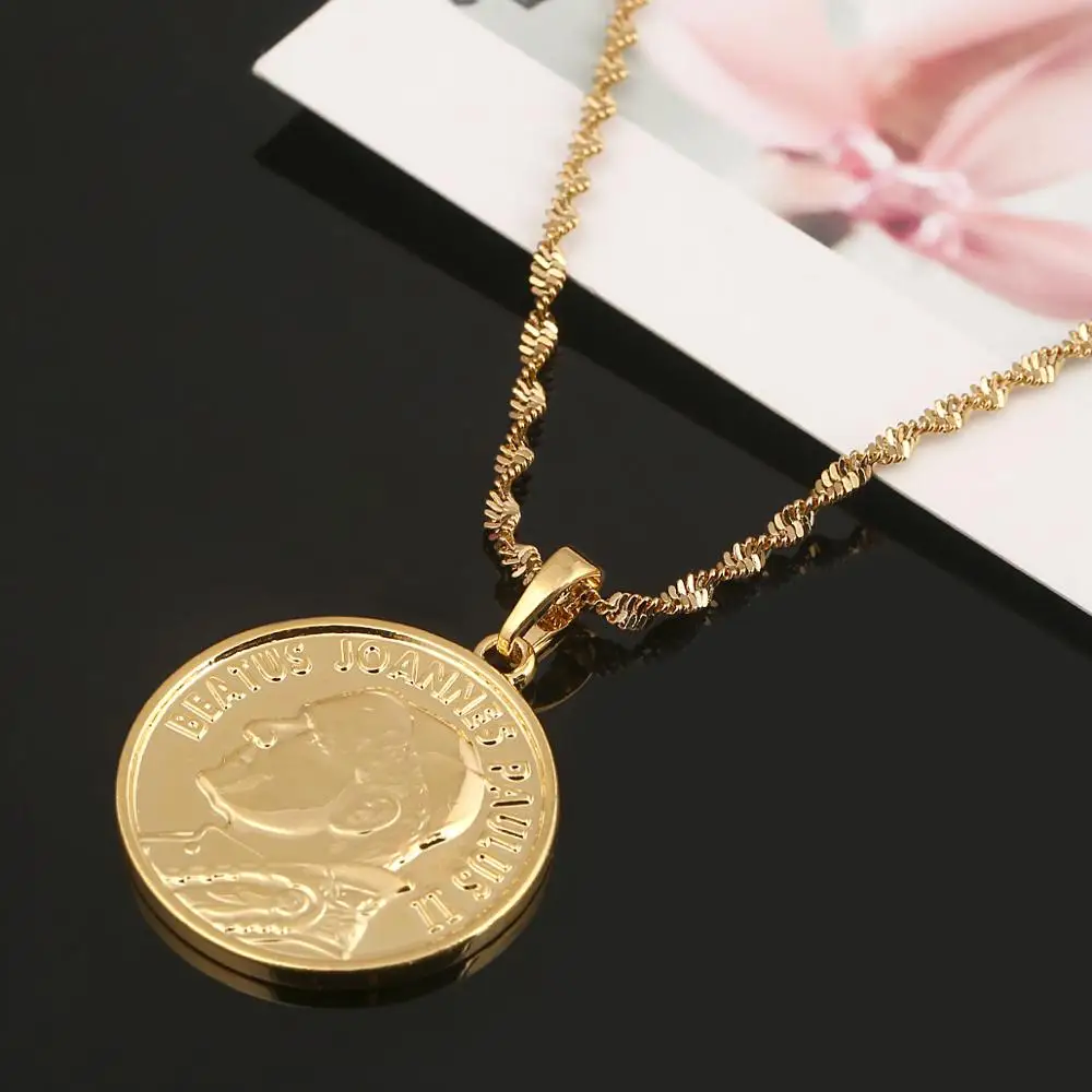 Ожерелье с кулоном понтифэкс монета ювелирные украшения | Украшения и аксессуары