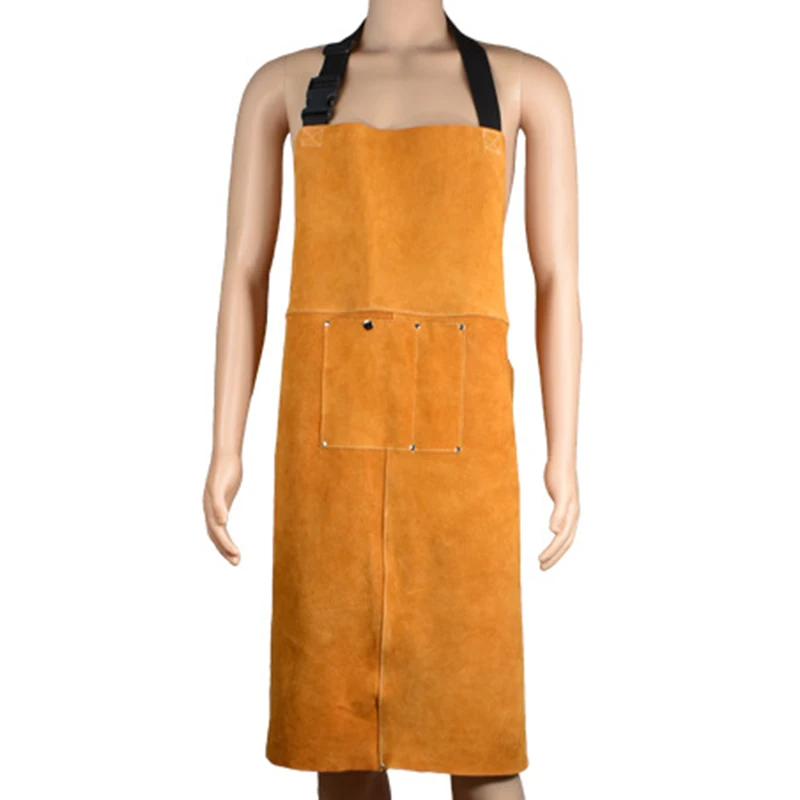 Leather Welding Protective Clothing Apron Thicken Electric Welding Protective Clothing with Pocket Wear-Resistant Anti-Scaldin Leather Welding Protective Clothing Apron Thicken Electric Welding Protective Clothing with Pocket Wear-Resistant Anti-Scaldin