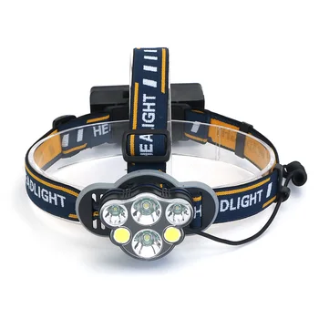 Super Bright LED Headlamps Rechargeable 15000Lm 2T6+2*Q5+2*COB Headlight USB Camping Fishing Head Lantern With 18650 USB Cable
Super Bright LED Headlamps Rechargeable 15000Lm 2T6+2*Q5+2*COB Headlight USB Camping Fishing Head Lantern With 18650 USB Cable