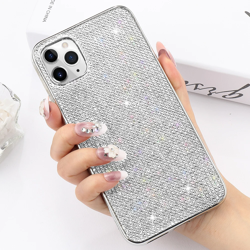 LLZ.COQUE Glitter Bling Rhinestone Case for Iphone 11 Pro Max X XR XS MAX Crystal Case for Iphone 8 7 Plus 6 6s Soft TPU Cover 
LLZ.COQUE Glitter Bling Rhinestone Case for Iphone 11 Pro Max X XR XS MAX Crystal Case for Iphone 8 7 Plus 6 6s Soft TPU Cover