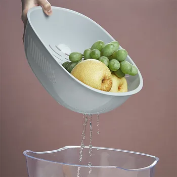 Double Plastic Drain Baskets Kitchen Washing Basket Rice Vegetable Washing Baskets Fruit Tray Basin Kitchen Strainer Detachable
Double Plastic Drain Baskets Kitchen Washing Basket Rice Vegetable Washing Baskets Fruit Tray Basin Kitchen Strainer Detachable