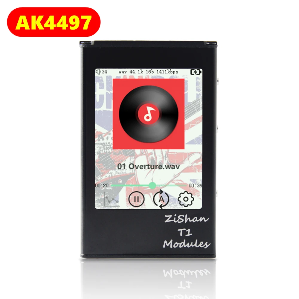 

2019 Zishan T1 4497 AK4497EQ Touch Screen Professional Lossless Music Player DAP MP3 HIFI Portable DSD 2.5mm Balanced AK4497