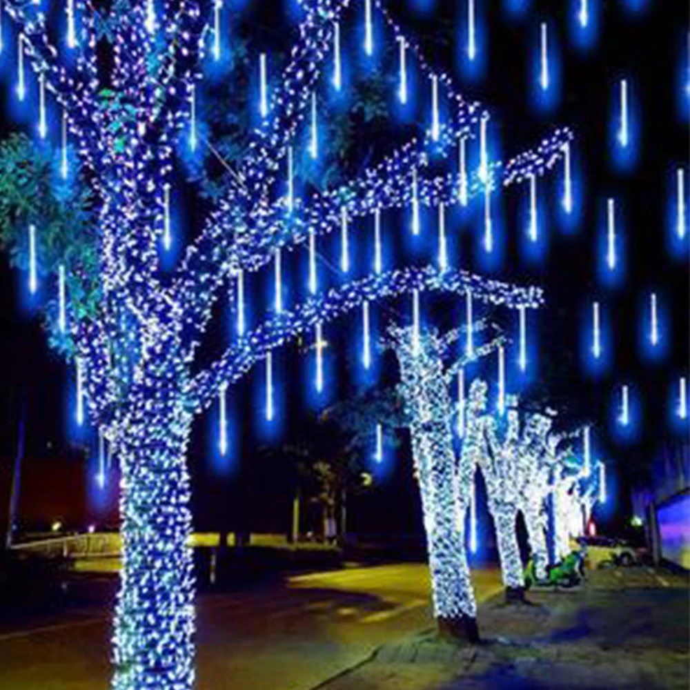 New Year 20/30/50cm Outdoor Meteor Shower Rain 8 Tubes LED String Lights Waterproof for Tree Christmas Wedding Party Decoration
New Year 20/30/50cm Outdoor Meteor Shower Rain 8 Tubes LED String Lights Waterproof for Tree Christmas Wedding Party Decoration