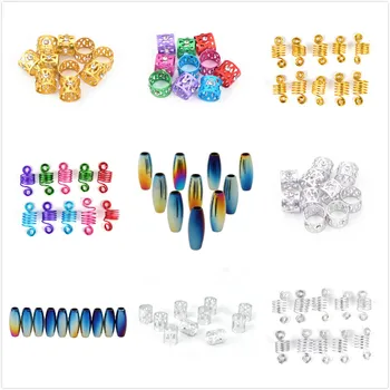 10Pcs/Set Braid Cuffs Hair Rings DIY Hair Braid Dreadlock Dread Beads Pins Rings Tube Cuff Clips Jewelry Hair Rings 4 Style
10Pcs/Set Braid Cuffs Hair Rings DIY Hair Braid Dreadlock Dread Beads Pins Rings Tube Cuff Clips Jewelry Hair Rings 4 Style