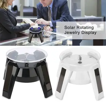 4-Foot Solar 360 Degrees Rotating Display Stand With LED Light Jewelry Ring Bracelet Watch Show Turntable Jewelry Display Holder
4-Foot Solar 360 Degrees Rotating Display Stand With LED Light Jewelry Ring Bracelet Watch Show Turntable Jewelry Display Holder