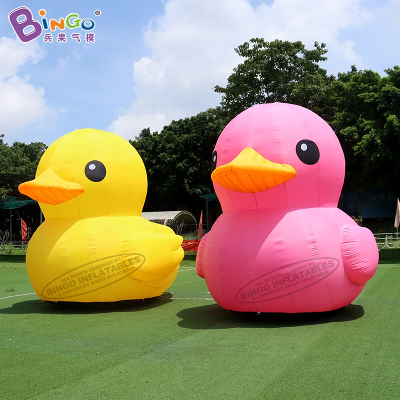 

Low price 3 Meters High / 9.8ft Tall Inflatable Pink Duck Model Balloons For Event Decoration - BG-C0559