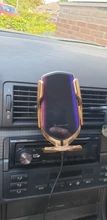 Soporte de carga rápida Qi para teléfono de coche, montaje de Sensor infrarrojo automático para iPhone X, XR, XS, 12, 11, 8, Samsung S20, S10, S9, S8
