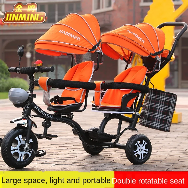 triciclo infantil The Children Tricycle Twin Baby Cart Double Bicycle Light Baby Stroller 3 Wheel Tricycle Baby Bike triciclo infantil The Children Tricycle Twin Baby Cart Double Bicycle Light Baby Stroller 3 Wheel Tricycle Baby Bike