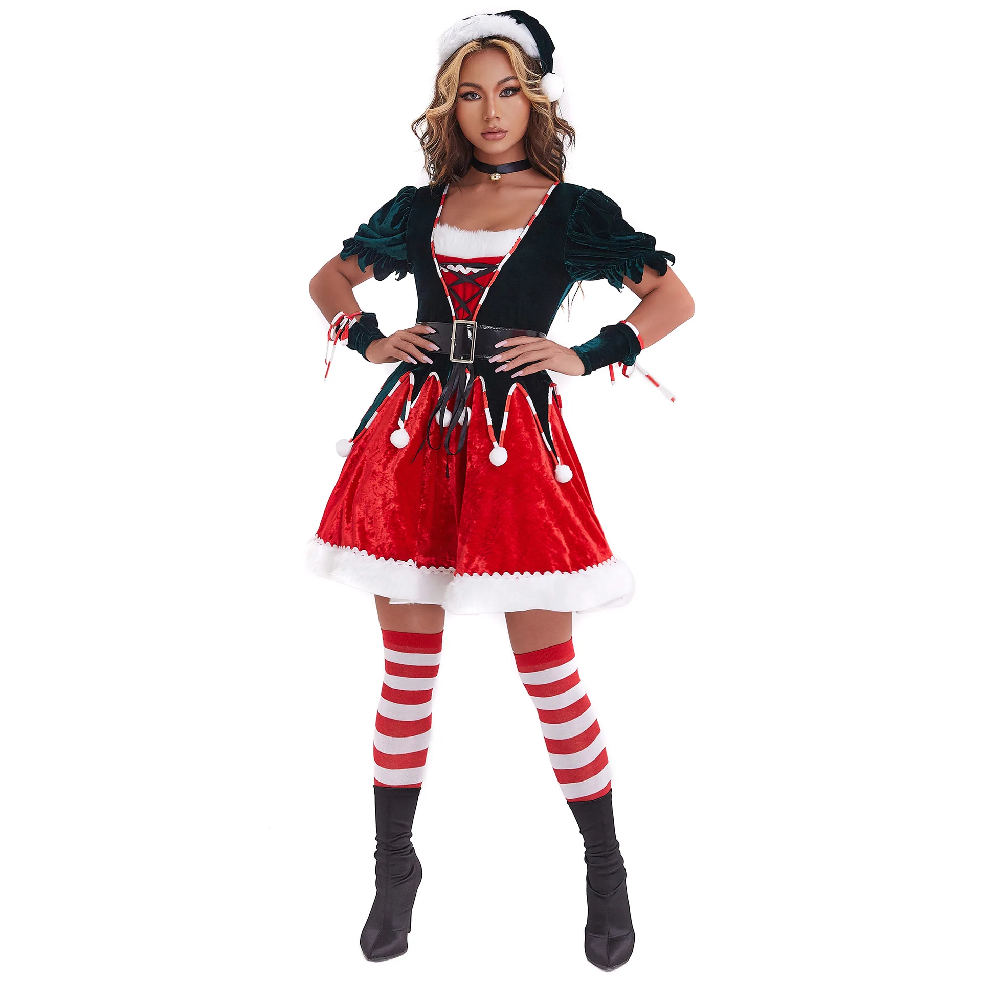 Adult Santa's Helper Costume Adult Christmas Santa Claus Cosplay Happy New Year Outfit Fancy Dress Women
Adult Santa's Helper Costume Adult Christmas Santa Claus Cosplay Happy New Year Outfit Fancy Dress Women