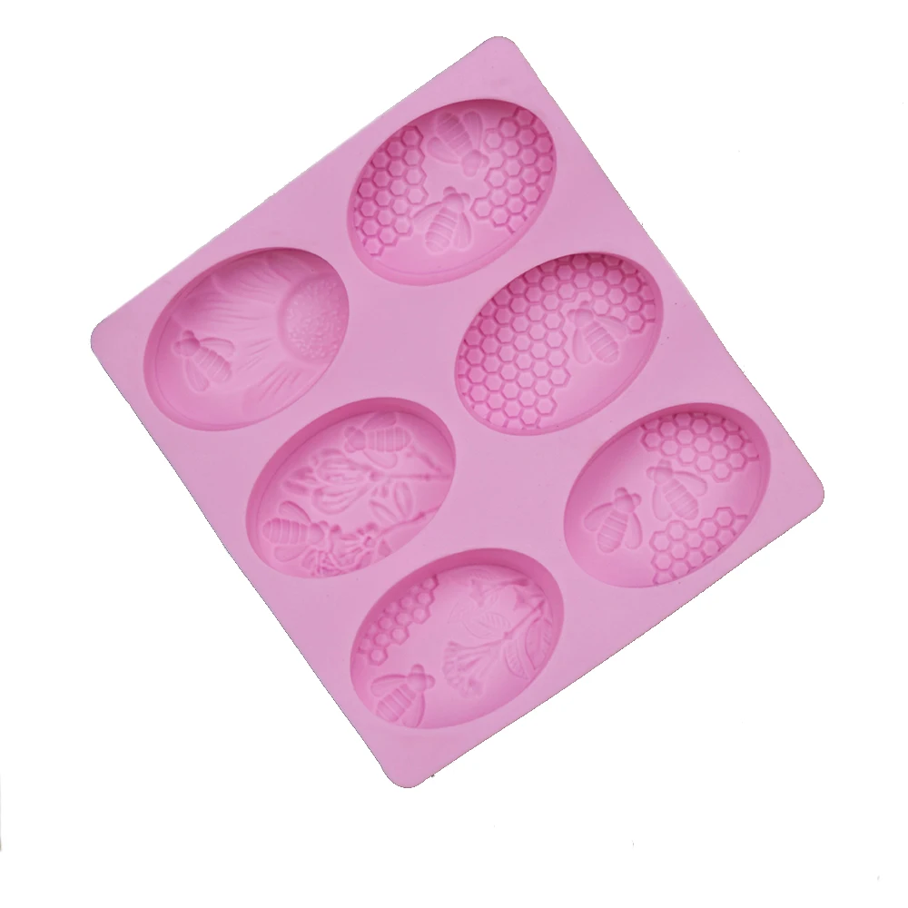 

1PCS DIY Bee Honeycomb Cakes Molds Silicone Mold Fondant Cake Chocolate Soap Candy Biscuit Sugar Mold Baking Accessories