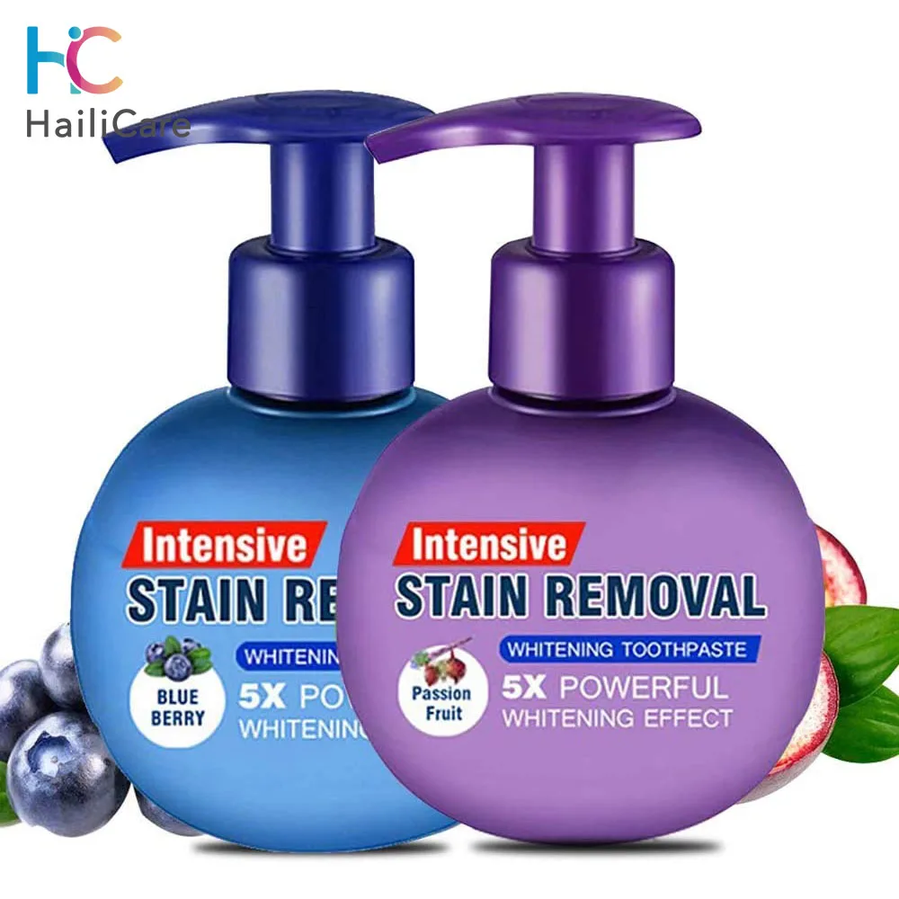 Passion Fruit Blueberry Soda Toothpaste Stain Removal Whitening Baking Toothpaste Fight Bleeding Gums Toothpaste Teeth Care 220g
Passion Fruit Blueberry Soda Toothpaste Stain Removal Whitening Baking Toothpaste Fight Bleeding Gums Toothpaste Teeth Care 220g