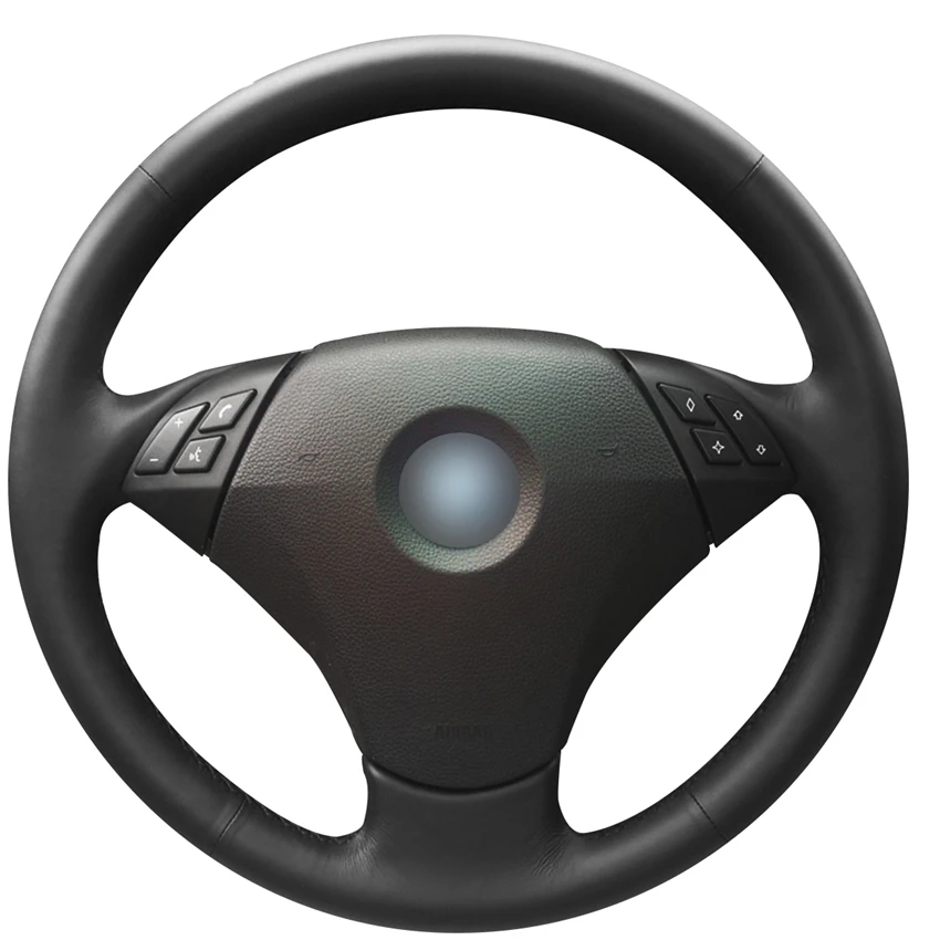 Hand-stitched Black Artificial Leather Car Steering Wheel Cover for BMW E60 (Sedan) 530d 2003-2009 E61 (Touring) 2004-2009
Hand-stitched Black Artificial Leather Car Steering Wheel Cover for BMW E60 (Sedan) 530d 2003-2009 E61 (Touring) 2004-2009