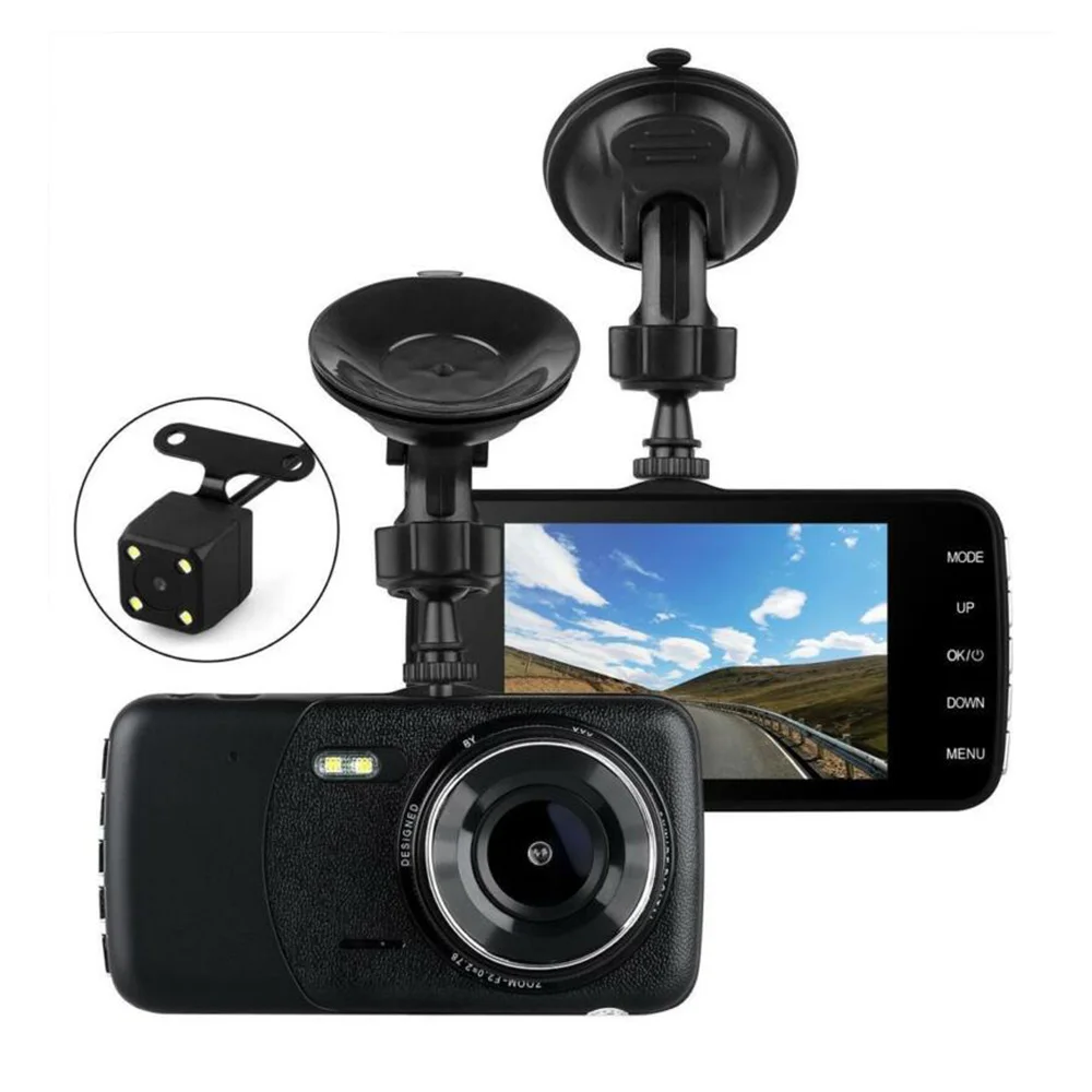 Dash Cam Dual Lens Full HD 1080P 4" IPS Car DVR Vehicle Camera Front+Rear Night Vision Video Recorder G-sensor Parking
Dash Cam Dual Lens Full HD 1080P 4" IPS Car DVR Vehicle Camera Front+Rear Night Vision Video Recorder G-sensor Parking