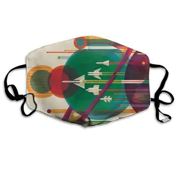 Unisex Print Mouth Mask - Abstract Rockets Planets Pattern Polyester Anti-dust Mouth-Muffle - Fashion Washed Reusable Face Masks 
Unisex Print Mouth Mask - Abstract Rockets Planets Pattern Polyester Anti-dust Mouth-Muffle - Fashion Washed Reusable Face Masks
