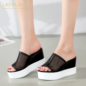 Lapolaka 2020 New Arrivals Comfy Mesh Slippers Woman Shoes Wedge High Heels Platform Slip On Summer Shoes Lady Slippers Female
Lapolaka 2020 New Arrivals Comfy Mesh Slippers Woman Shoes Wedge High Heels Platform Slip On Summer Shoes Lady Slippers Female