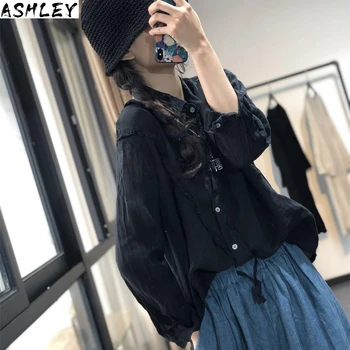 Lace Purple Solid Up Oversize Satin Blouse Women 2020 Spring New Fashion Green Pure Long Sleeve Korean Ladies Daily Tops
Lace Purple Solid Up Oversize Satin Blouse Women 2020 Spring New Fashion Green Pure Long Sleeve Korean Ladies Daily Tops