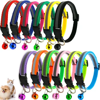 12 Colors Dog Collars with Bells Charm Necklace Collar for Puppy Dogs Cat Collars Adjustable Nylon Pet Supplies Accessories
12 Colors Dog Collars with Bells Charm Necklace Collar for Puppy Dogs Cat Collars Adjustable Nylon Pet Supplies Accessories