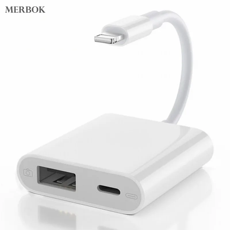 500mA OTG Adapter For Apple iPhone 11 iPad IOS13 Lighting to USB 3.0 Converter Cable Connect U Disk / keyboard Digital Camera | Мобильные