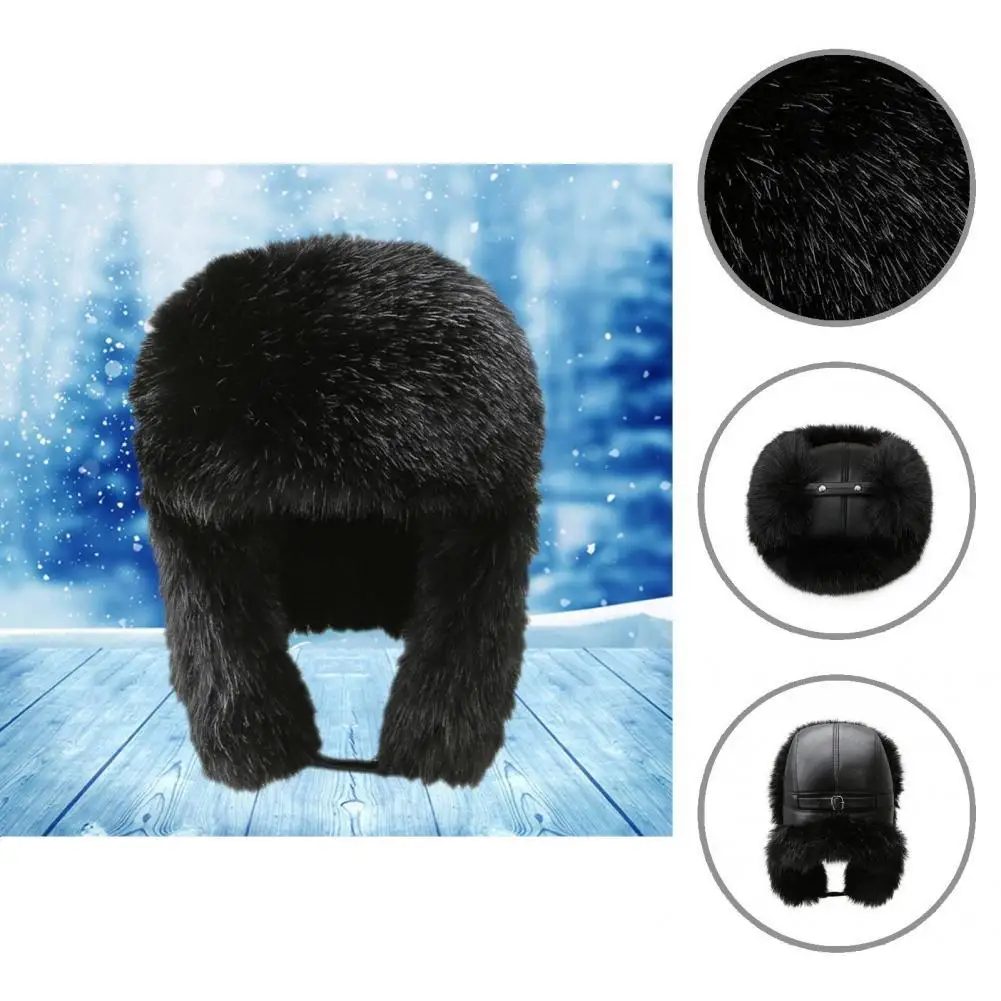 

Ear Flap Hats Accessory Winter Trooper Trapper Hat Thicker Layer Breathable Fashionable Heater Baseball Winter Hats