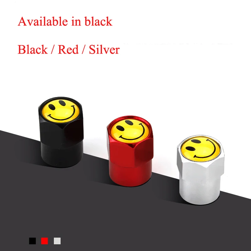 4 Pcs/ses of Automobile Universal Tire Valve Cap Aluminum Alloy Smile Standard Tire Cap Screw-on Dust-proof and Air-proof
4 Pcs/ses of Automobile Universal Tire Valve Cap Aluminum Alloy Smile Standard Tire Cap Screw-on Dust-proof and Air-proof