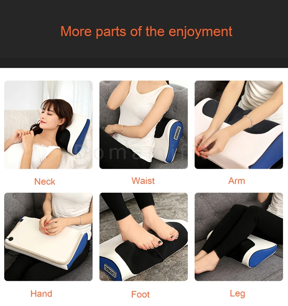 Infrared Neck Shoulder Back Body Electric Shiatsu Heating Massage Pillow For Relaxation 9 Infrared Neck Shoulder Back Body Electric Shiatsu Heating Massage Pillow For Relaxation 9