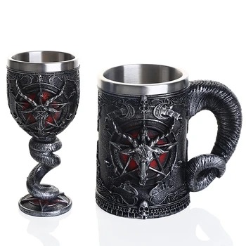 1Pcs Baphomet Pentagram Horn Mug Gothic Wicca Pagan Mystical Tankard Coffee Beer Cup Mugs 620ml Creative Man Boy Friend Gift
1Pcs Baphomet Pentagram Horn Mug Gothic Wicca Pagan Mystical Tankard Coffee Beer Cup Mugs 620ml Creative Man Boy Friend Gift