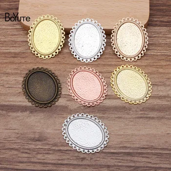 BoYuTe (50 Pieces/Lot) Metal Brass Stamping 18*25MM Oval Cabochon Base Flower Materials Diy Hand Made Jewelry Making Findings
BoYuTe (50 Pieces/Lot) Metal Brass Stamping 18*25MM Oval Cabochon Base Flower Materials Diy Hand Made Jewelry Making Findings