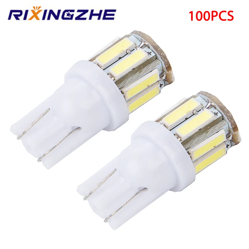 RXZ 100PCS T10 LED T10 W5W 7020 Chip License plate Bulb Reading light clearance 12V Auto reading Interior Light Wholsale
RXZ 100PCS T10 LED T10 W5W 7020 Chip License plate Bulb Reading light clearance 12V Auto reading Interior Light Wholsale