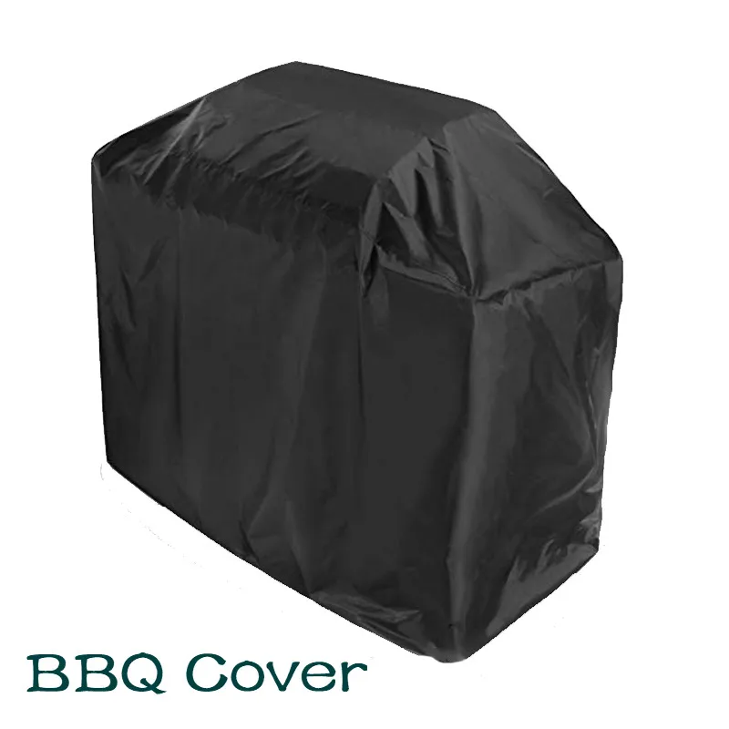 

210D Waterproof BBQ Cover BBQ Accessories Grill Cover Anti Dust Rain Charcoal Electric Barbeque Grill Protection Outdoor Black