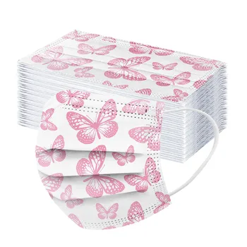 50pc Children Cartoon Masks Kids Disposable Three-layer Non-woven Dustproof Protective Cover Butterfly Printed Face Mask Masque
50pc Children Cartoon Masks Kids Disposable Three-layer Non-woven Dustproof Protective Cover Butterfly Printed Face Mask Masque