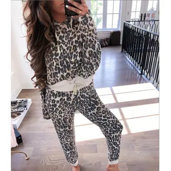 Women 2019 Autumn 2PCS Leopard Fashion Hoodies Sweatsuit Tracksuit Drawstring Casual Loose Hooded Top+Tapered Pencil Pants Set
Women 2019 Autumn 2PCS Leopard Fashion Hoodies Sweatsuit Tracksuit Drawstring Casual Loose Hooded Top+Tapered Pencil Pants Set