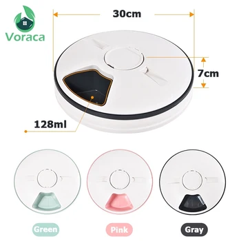 Automatic Pet Feeder Auto Timed Feeder Electric Timing Feeder 6 Meals Cat Dog Dry Food Dispenser 24 Hours Timer Pet Supplies 
Automatic Pet Feeder Auto Timed Feeder Electric Timing Feeder 6 Meals Cat Dog Dry Food Dispenser 24 Hours Timer Pet Supplies