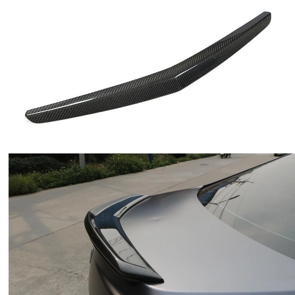 

Trunk Rear Spoiler Wing For Cadillac ATS Sedan 2014-2019 Carbon Fiber Car Tailgate Lid Trim Decklid Splitter Lip Flap Body Kit
