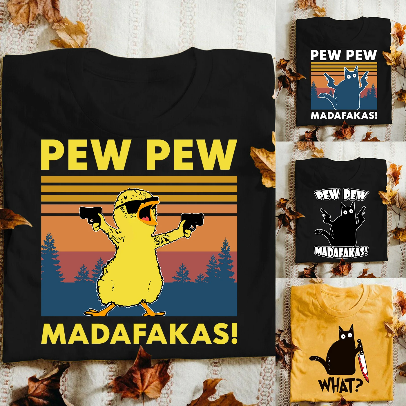 2022 Funny Chicken Pew Pew Madafakas Gangster Meme T-Shirt Vintage Men Cotton Tee Top
2022 Funny Chicken Pew Pew Madafakas Gangster Meme T-Shirt Vintage Men Cotton Tee Top