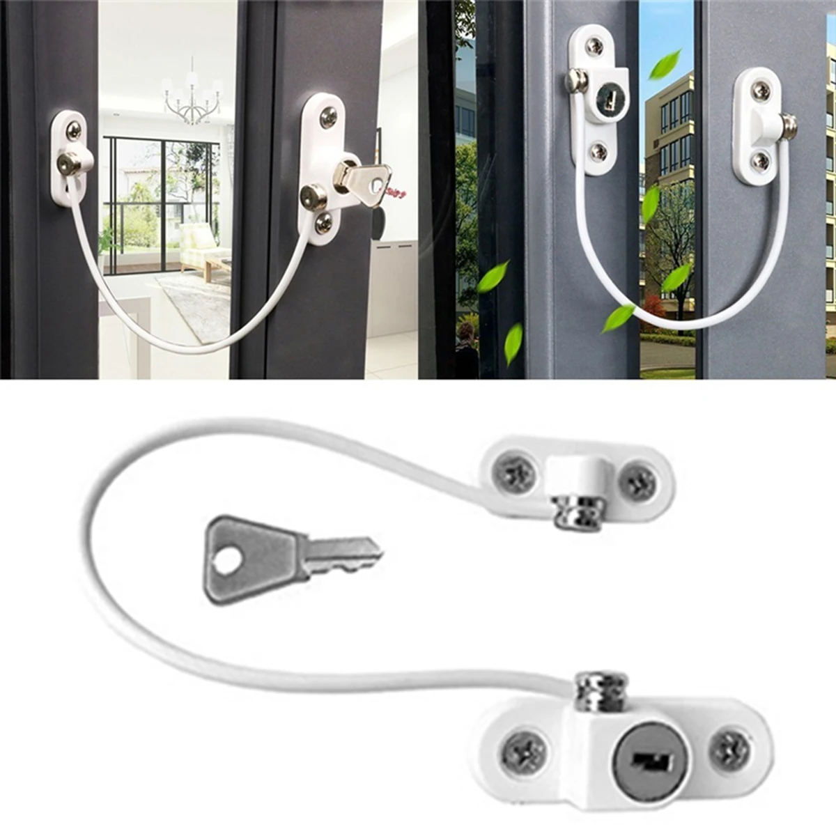 New Safety Window Cable Restrictor Lock With Screws Door Opening Restrictor Cable Locks For Baby Child Safety Dropshipping
New Safety Window Cable Restrictor Lock With Screws Door Opening Restrictor Cable Locks For Baby Child Safety Dropshipping