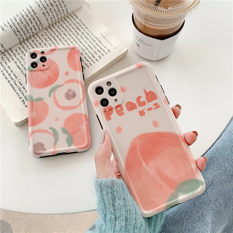 Summer Cute Peach Soft Cases For ip X XR XS Max Capa Pink Phone Case For ip 11 Pro Max 7 8 plus Back Cover
Summer Cute Peach Soft Cases For ip X XR XS Max Capa Pink Phone Case For ip 11 Pro Max 7 8 plus Back Cover