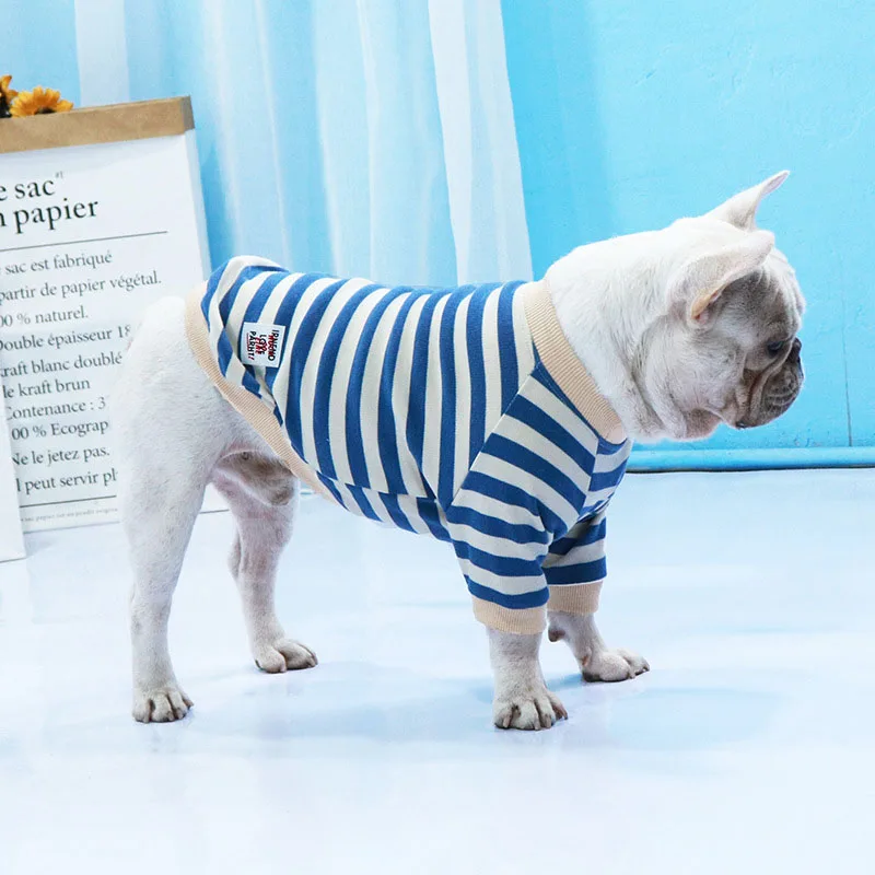 Striped Pet Clothes French Bulldog Fat Dog Clothing Pug Dogs Costume Cotton Sweatershirt Warm Dog Winter Clothes For Cat Dogs
Striped Pet Clothes French Bulldog Fat Dog Clothing Pug Dogs Costume Cotton Sweatershirt Warm Dog Winter Clothes For Cat Dogs