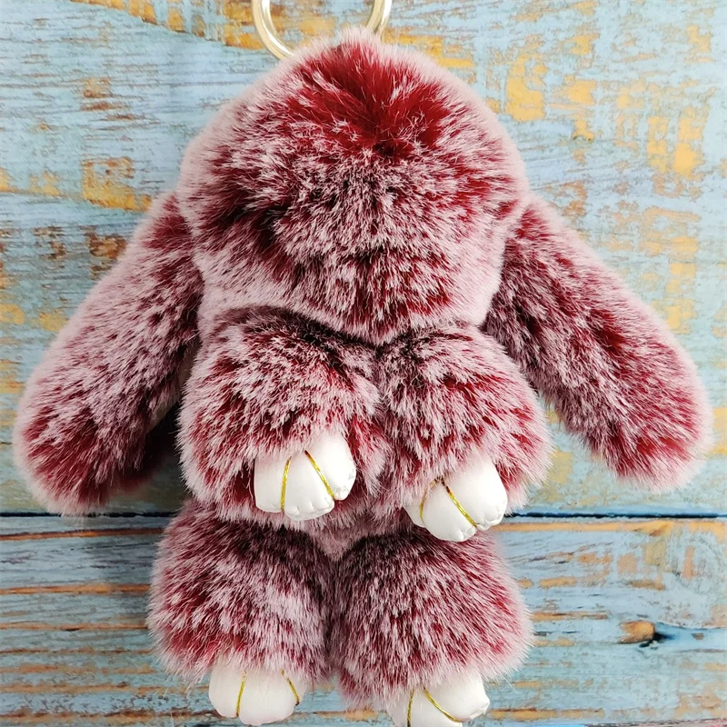 Фото Плюшевый кролик кулон установить мертвый ювелирные изделия плюшевая сумка с
