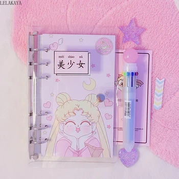 Anime Sailor Moon sakura Action Figure Printed Paper A6 Spiral Notebook Separator Pages Students Lovely dairybook Cosplay Gifts
Anime Sailor Moon sakura Action Figure Printed Paper A6 Spiral Notebook Separator Pages Students Lovely dairybook Cosplay Gifts