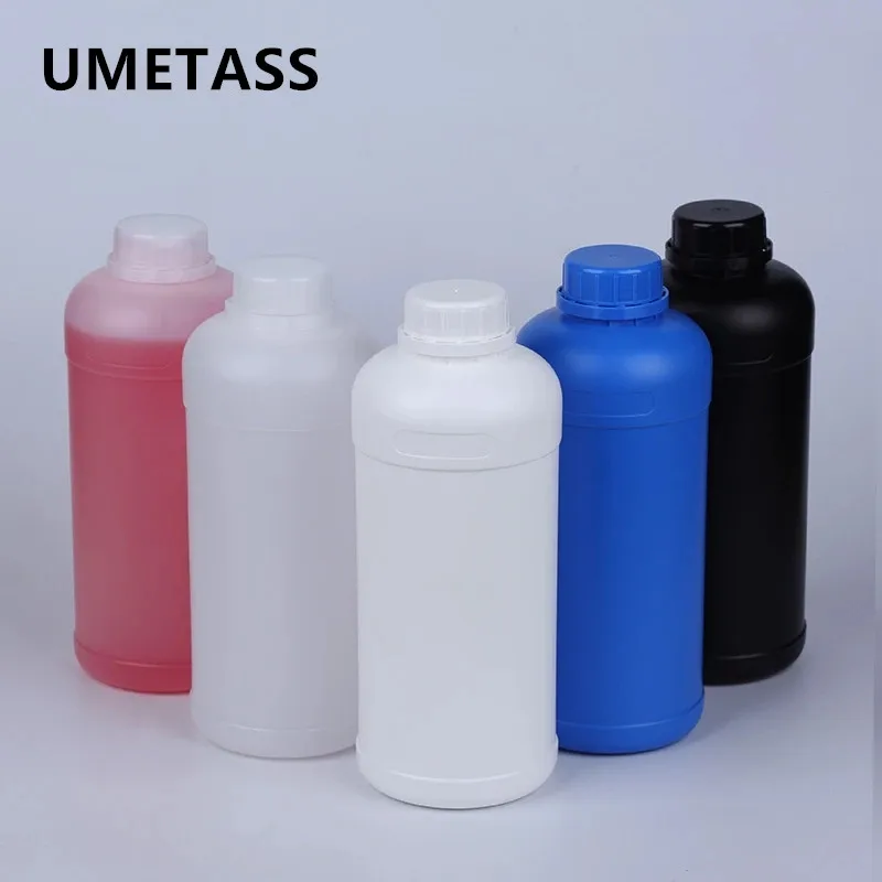UMETASS 1000 мл HDPE пластиковая бутылка с крышка пустые контейнер для жидкого шампуня