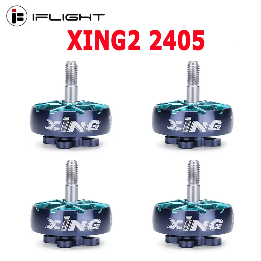 IFlight XING2 2405 1950KV/1800KV 4-6S FPV Unibell Motor W/ 5mm вал из титанового сплава совместимый 5-дюймовый Пропеллер для FPV дрона
IFlight XING2 2405 1950KV/1800KV 4-6S FPV Unibell Motor W/ 5mm вал из титанового сплава совместимый 5-дюймовый Пропеллер для FPV дрона